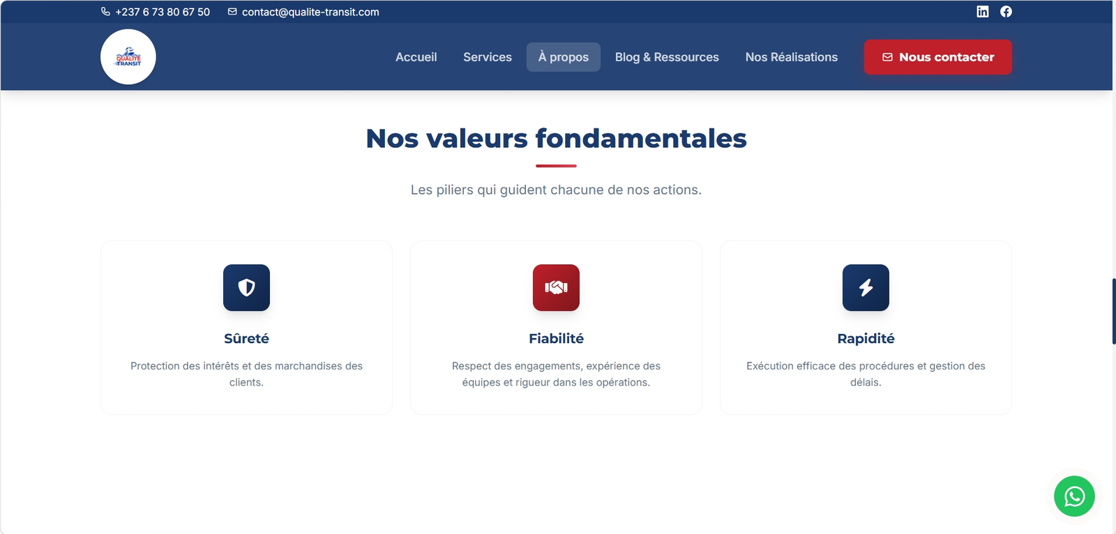 Qualité Transit — Services douaniers